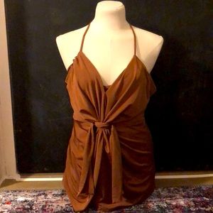 Brown sleeveless top from Express